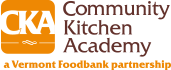 Community Kitchen Academy logo - a vermont foodback partnership